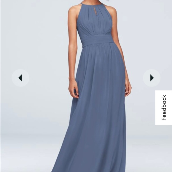 David's Bridal | Dresses | Chiffon Highneck Bridesmaid Dress With Keyhole From Davids Bridal | Poshmark David's Bridal | Dresses | Chiffon Highneck Bridesmaid Dress With Keyhole From Davids Bridal | Poshmark
